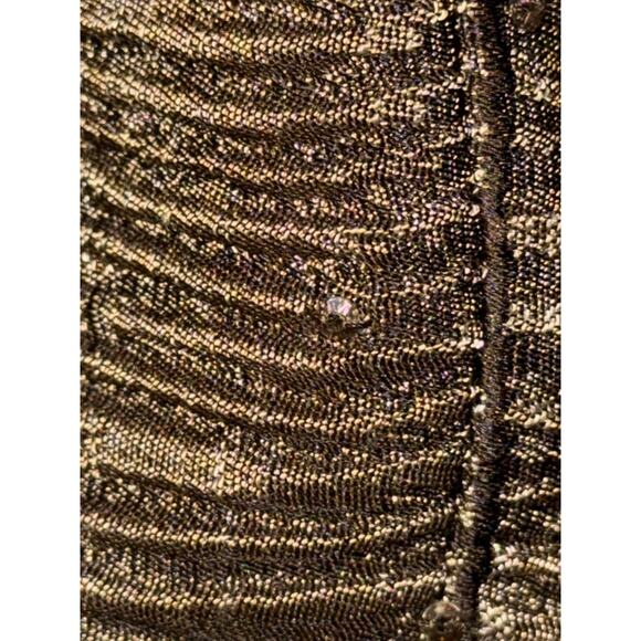 Carmen Marc Valvo Women's 4 Metallic Textured Blazer Executive Chic Quiet Luxury - Picture 11 of 14